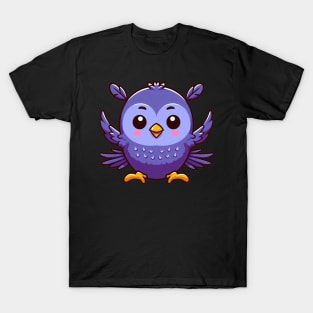 Blueberry Bliss: Whimsical Flight of the Blueberry Bird T-Shirt